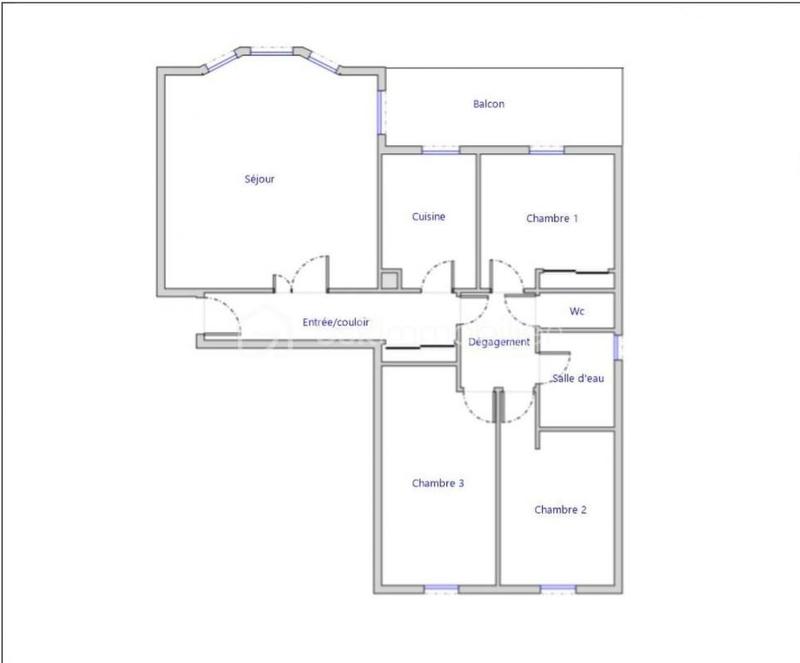 Appartement - 80 m² - 4 pièces