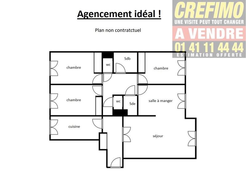 Appartement - 104 m² - 5 pièces