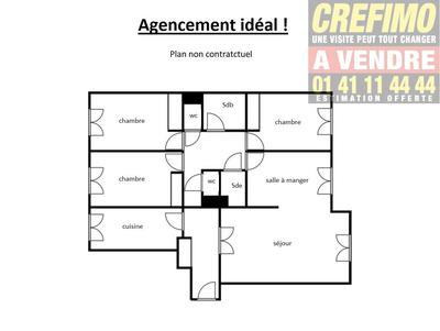 Appartement - 104 m² - 5 pièces