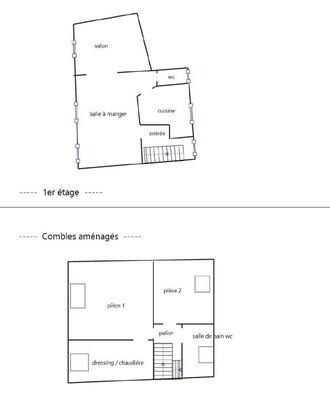Appartement - 80 m² - 3 pièces