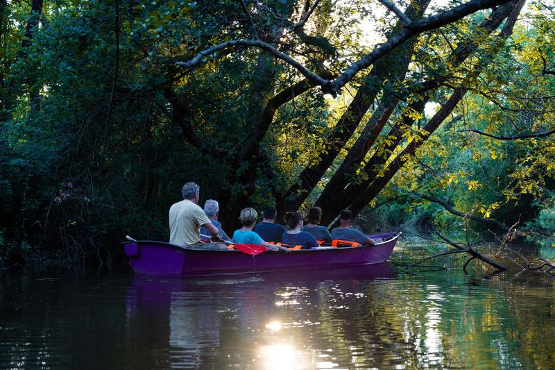 Balade au crépuscule en galupe