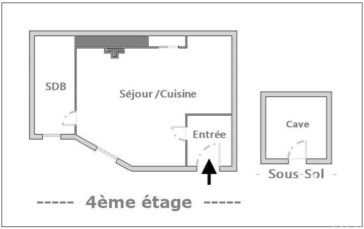 Studio - 29 m² - 1 pièce