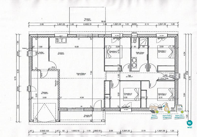 Maison - 108 m² - 5 pièces