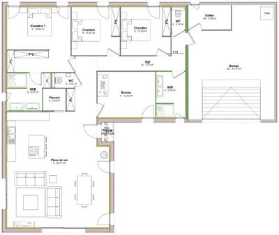 Maison - 140 m² - 5 pièces