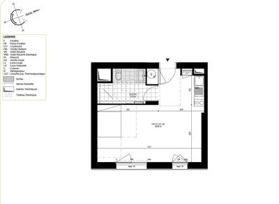 Appartement - 32 m² - 1 pièce