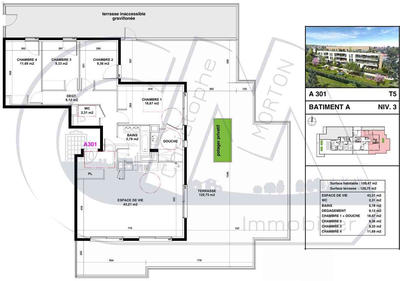Appartement - 109 m² - 4 pièces