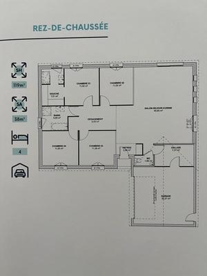 Maison - 119 m² - 5 pièces