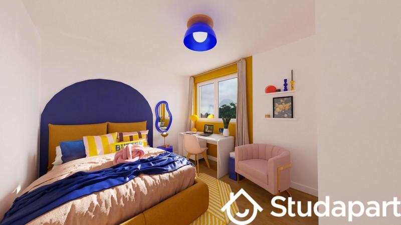 Chambre - 10 m² - 1 pièce