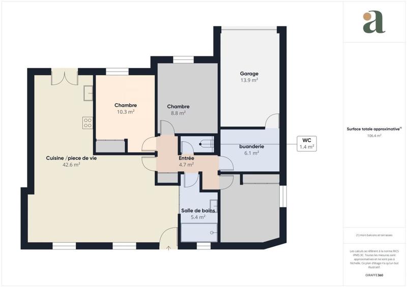 Maison - 86 m² - 4 pièces