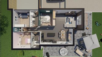 Terrain constructible - 1 200 m²