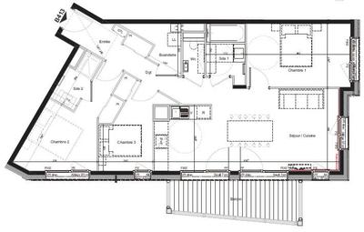 Appartement - 82 m² - 4 pièces