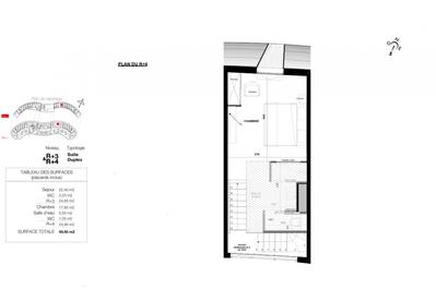 Appartement - 49 m² - 2 pièces