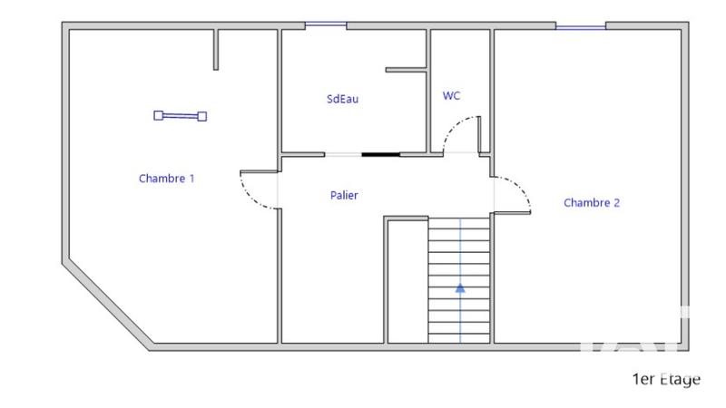 Maison de ville - 90 m² - 3 pièces