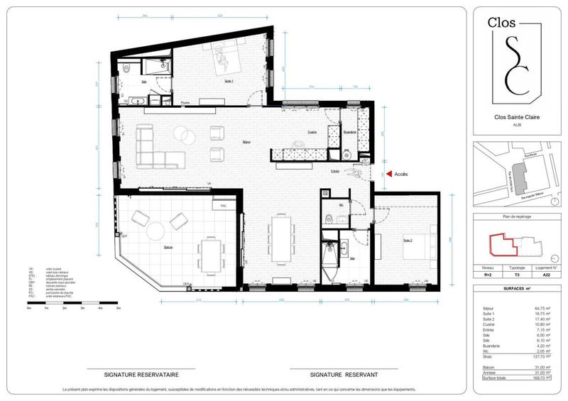 Appartement - 137 m² - 4 pièces