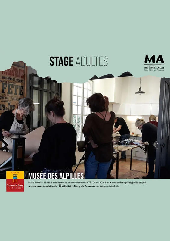 Stage de gravure au Musée des Alpilles