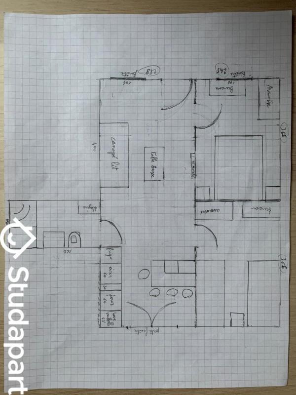 Chambre - 9 m² - 1 pièce