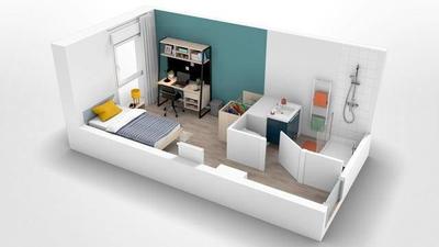 Appartement - 105 m² - 1 pièce