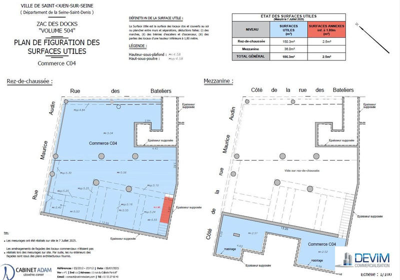 Local commercial - 186 m²