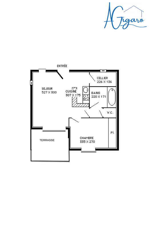 Appartement - 40 m² - 2 pièces