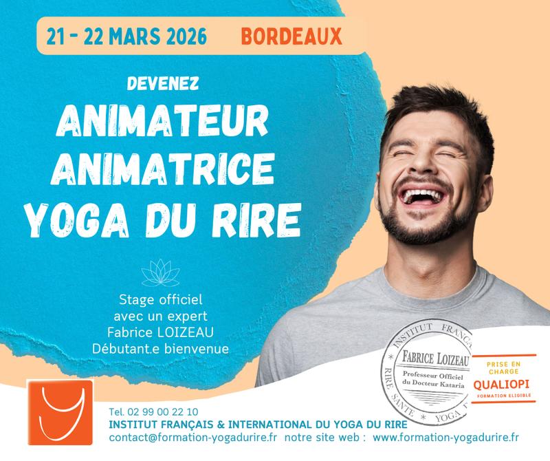 Animateur de Yoga du Rire à Bordeaux !