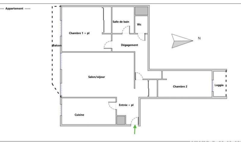 Appartement - 71 m² - 3 pièces