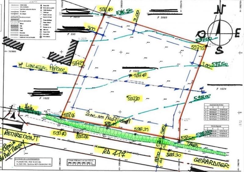 Terrain constructible - 1 949 m²