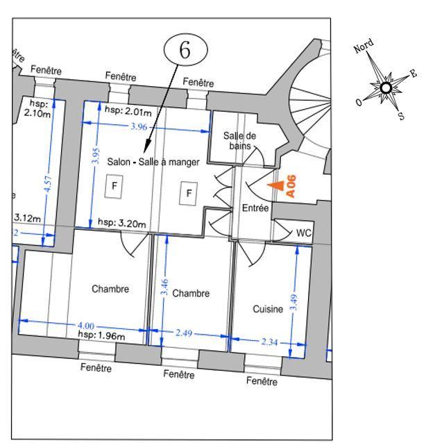 Appartement - 53 m² - 3 pièces