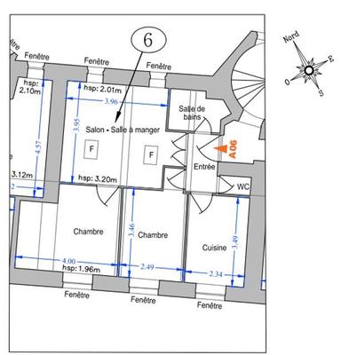 Appartement - 53 m² - 3 pièces