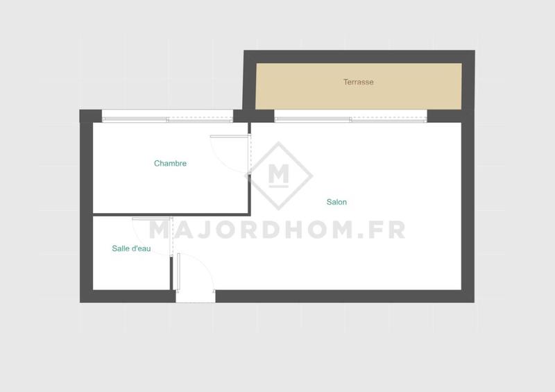 Appartement - 37 m² - 2 pièces