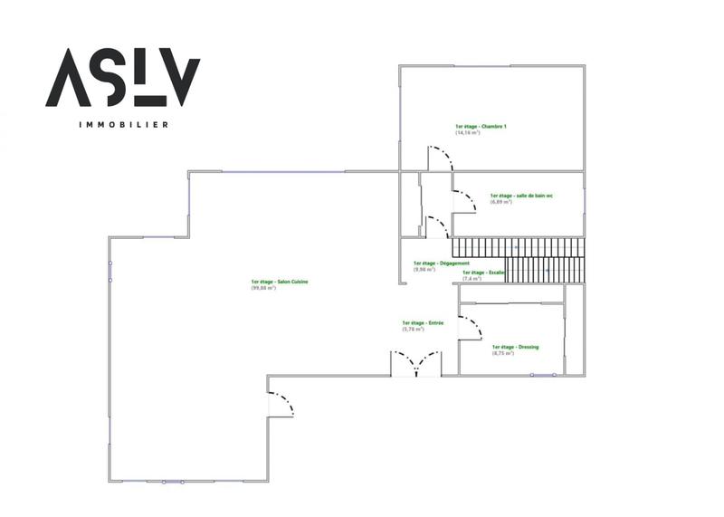Maison de maîtres - 222 m² - 6 pièces
