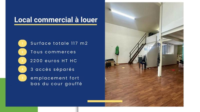 Bureau - 100 m² - 5 pièces