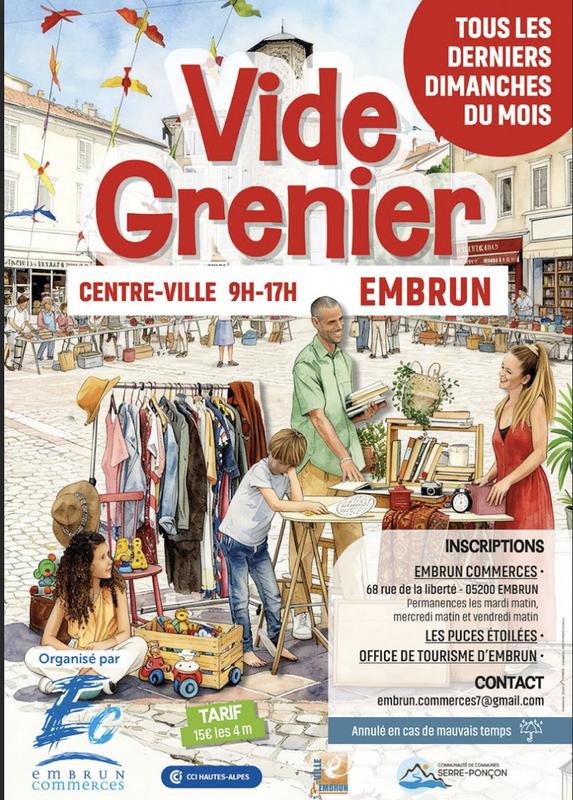 Vide grenier du centre ville d'embrun