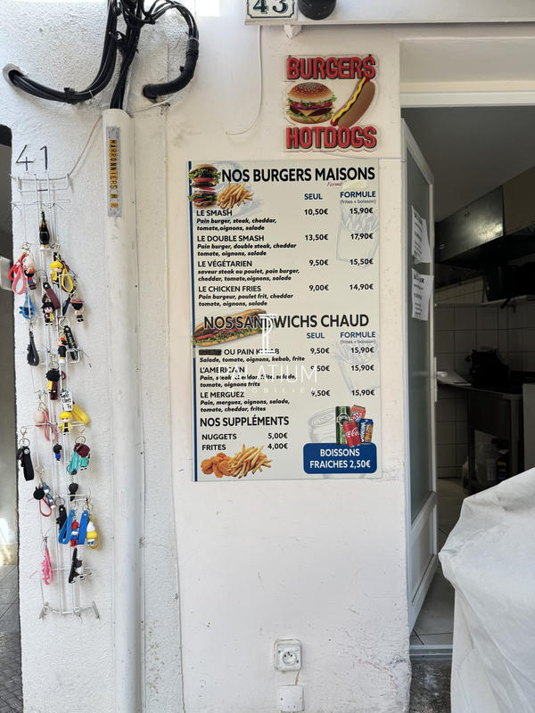 Fonds de commerce - Local commercial - 40 m²