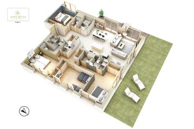 Appartement - 126 m² - 5 pièces