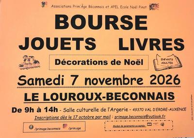 Bourse aux jouets - livres - décos de noël