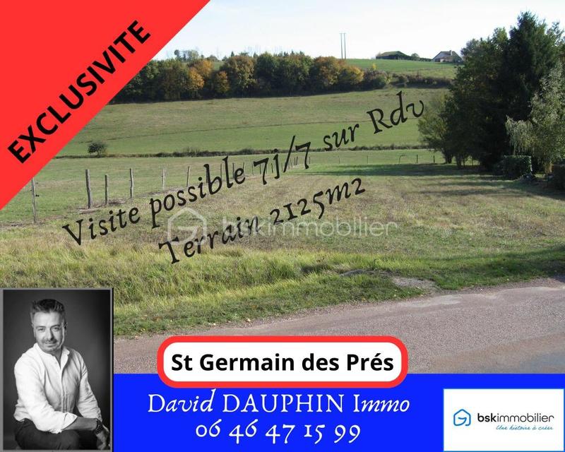 Terrain constructible - 2 125 m²