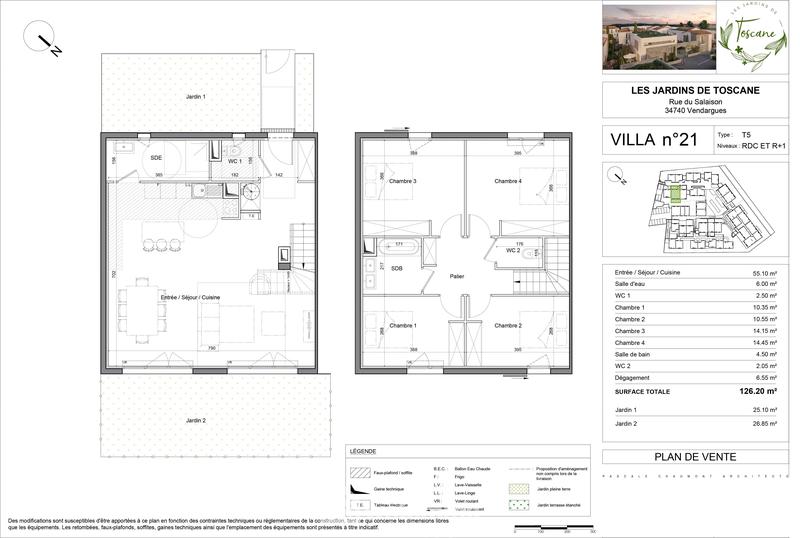 Villa - 126 m² - 5 pièces