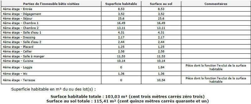 Appartement - 103 m² - 4 pièces