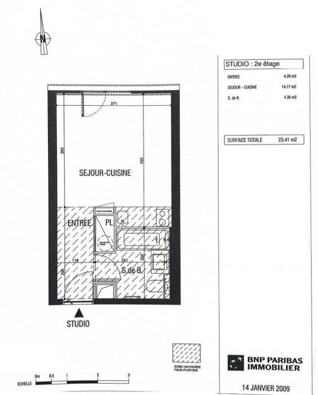 Appartement - 23 m² - 1 pièce
