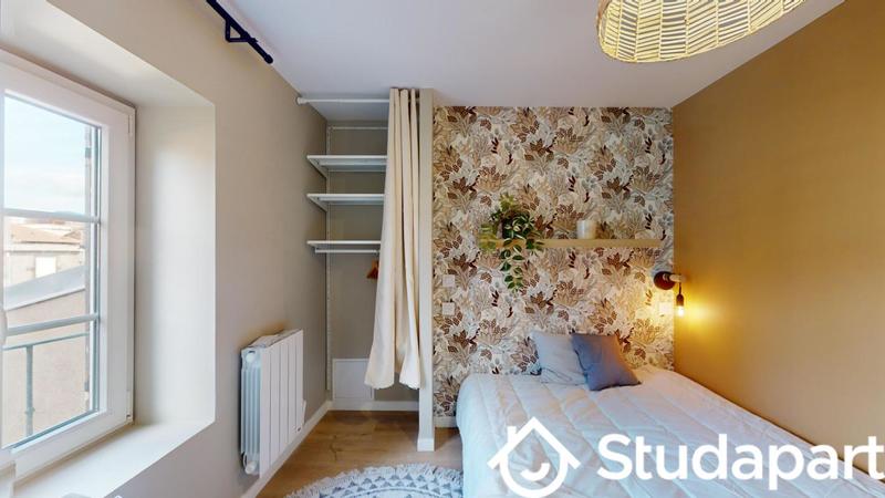 Chambre - 9 m² - 1 pièce