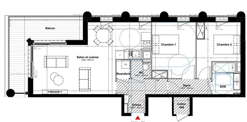Appartement - 70 m² - 3 pièces