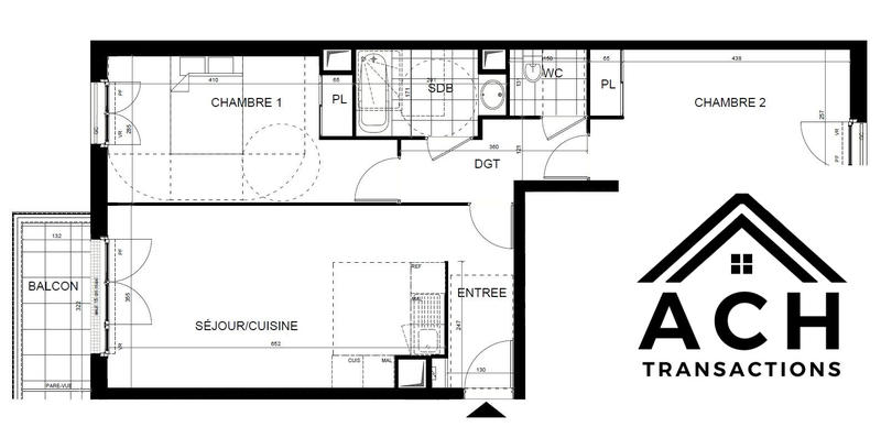 Appartement - 66 m² - 3 pièces