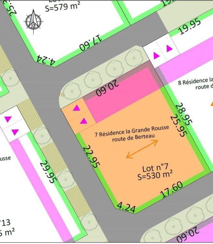 Terrain constructible - 530 m²