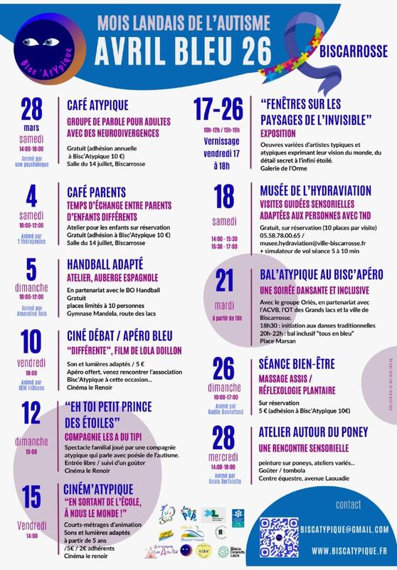 Avril Bleu - Mois landais de l'autisme