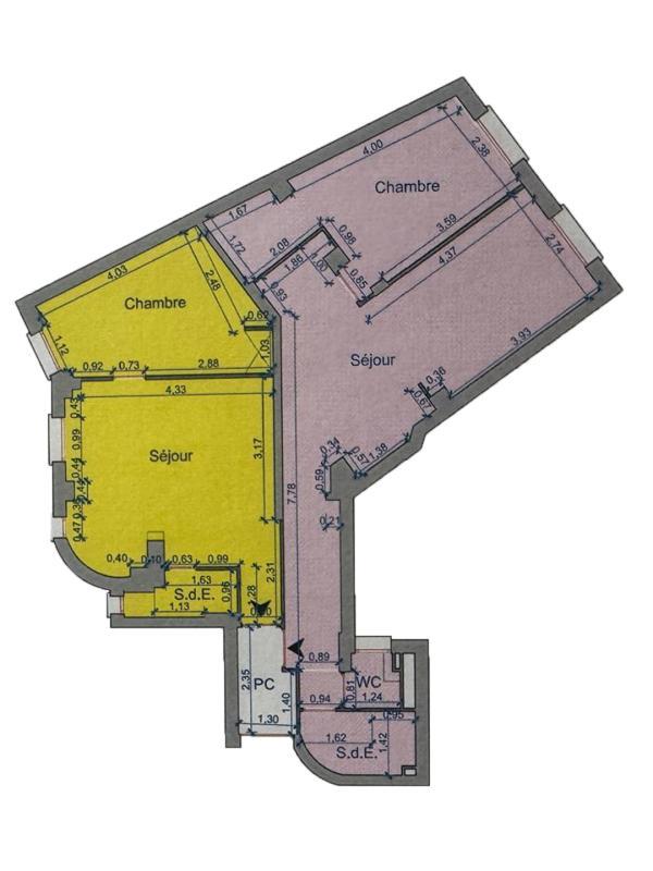 Appartement - 51 m² - 2 pièces