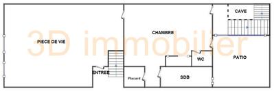 Appartement - 60 m² - 2 pièces