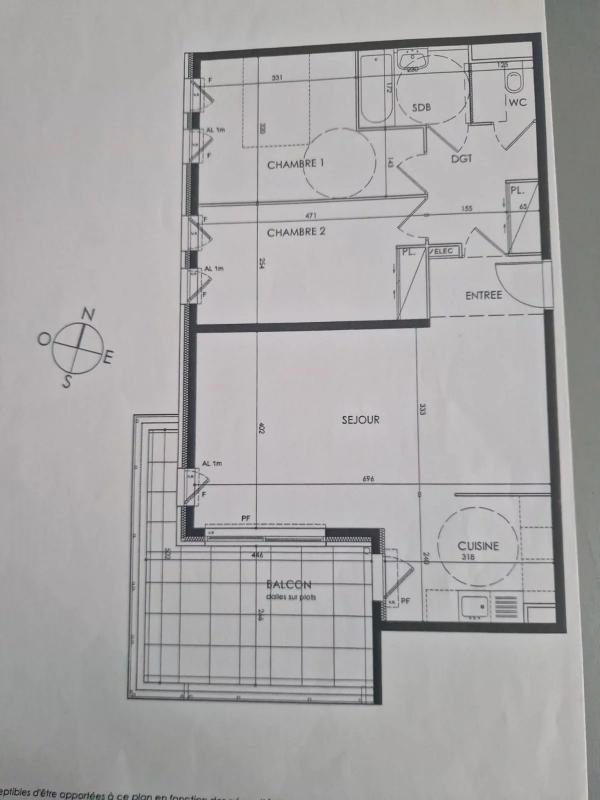 Appartement - 72 m² - 3 pièces