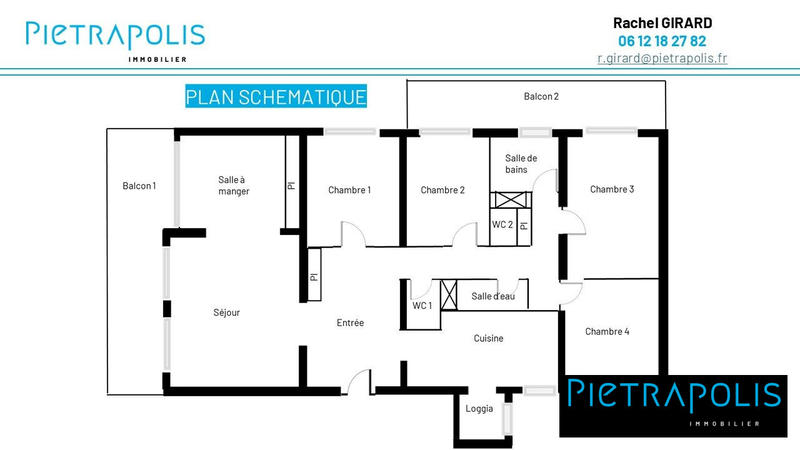 Appartement - 132 m² - 5 pièces
