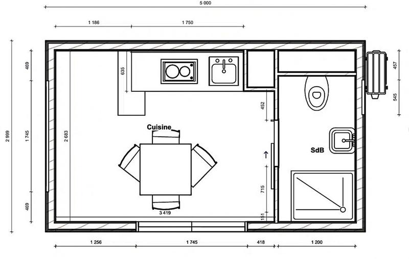 Maison - 15 m² - 1 pièce