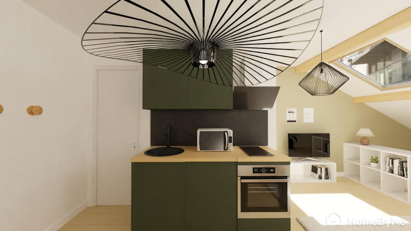 Appartement ancien - 21 m² - 1 pièce